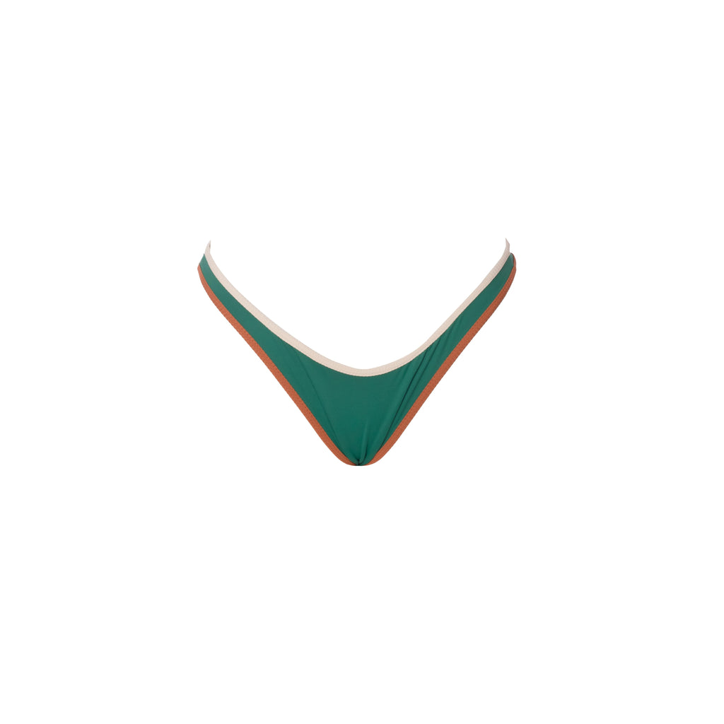 TANGA ASA DELTA VERDE CON MARRON