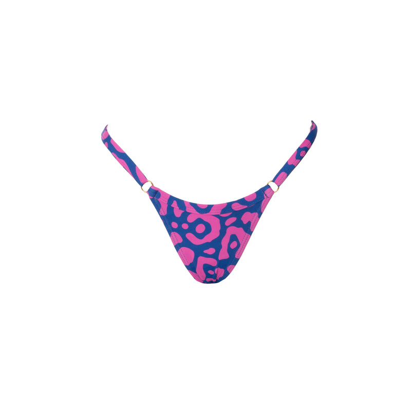 MINI TANGA REGULABLE LEOPARDO ROSA CON AZUL