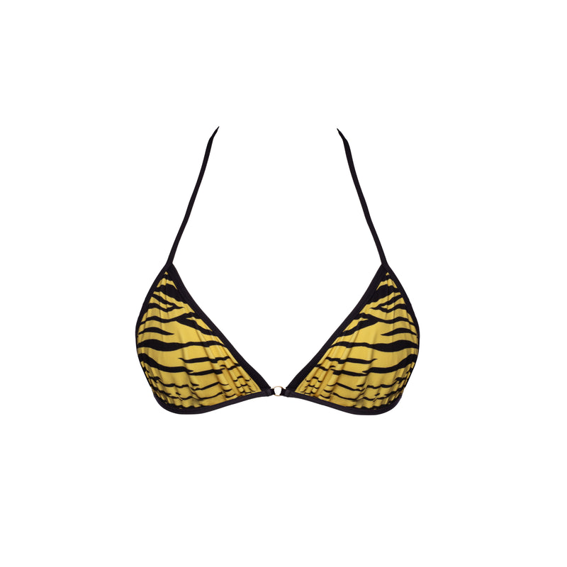 TOP FIJO TRIÁNGULO CEBRA AMARILLO
