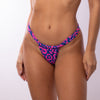 TANGA CORTINA LEOPARDO ROSA CON AZUL