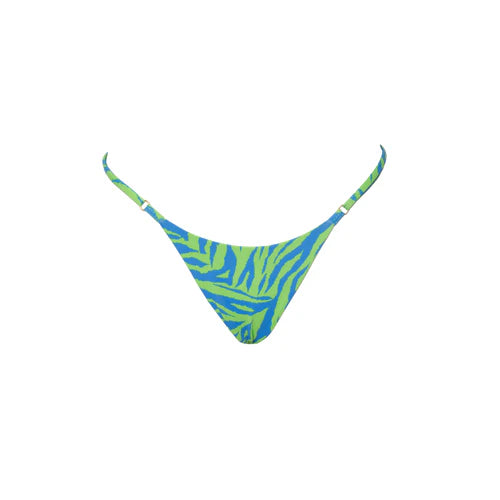 TANGA REGULABLE CEBRA VERDE CON AZUL