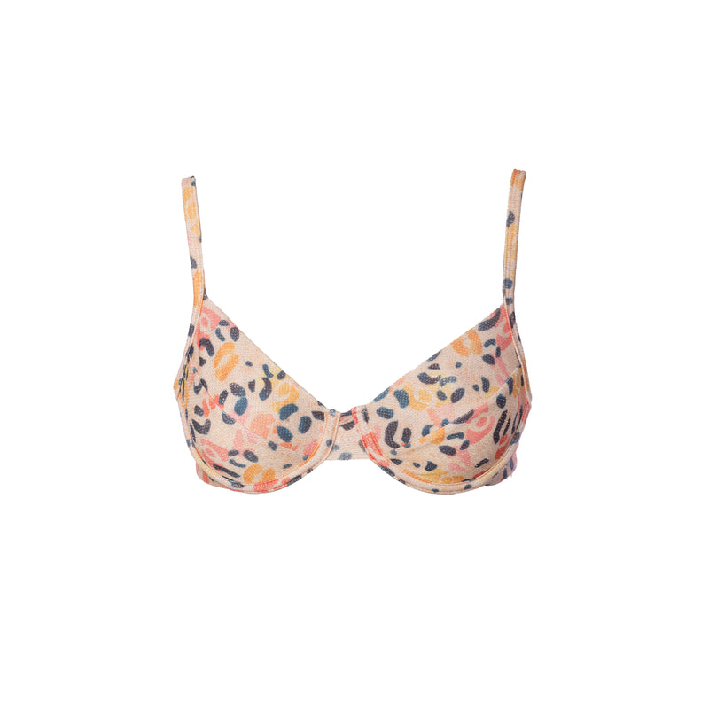 TOP CON ARO LEOPARDO LUREX