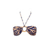 TOP FAJA ANILLO CEBRA NUDE CON AZUL MARINO