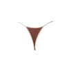 MINI TANGA LAZO MARRON CON OFF WHITE