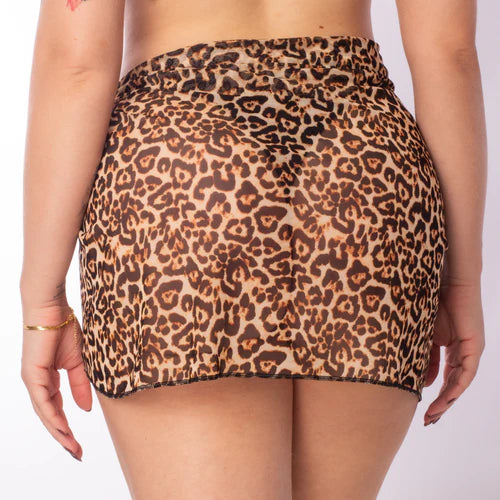 FALDA CORTA TULE ANIMAL PRINT