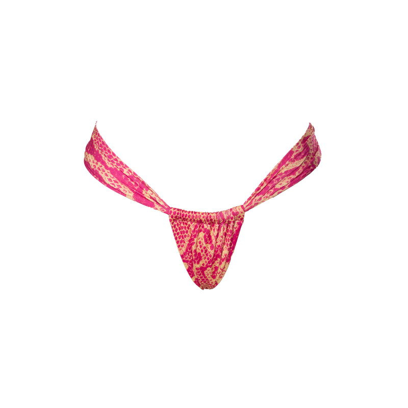 TANGA CORTINA SERPIENTE ROJO