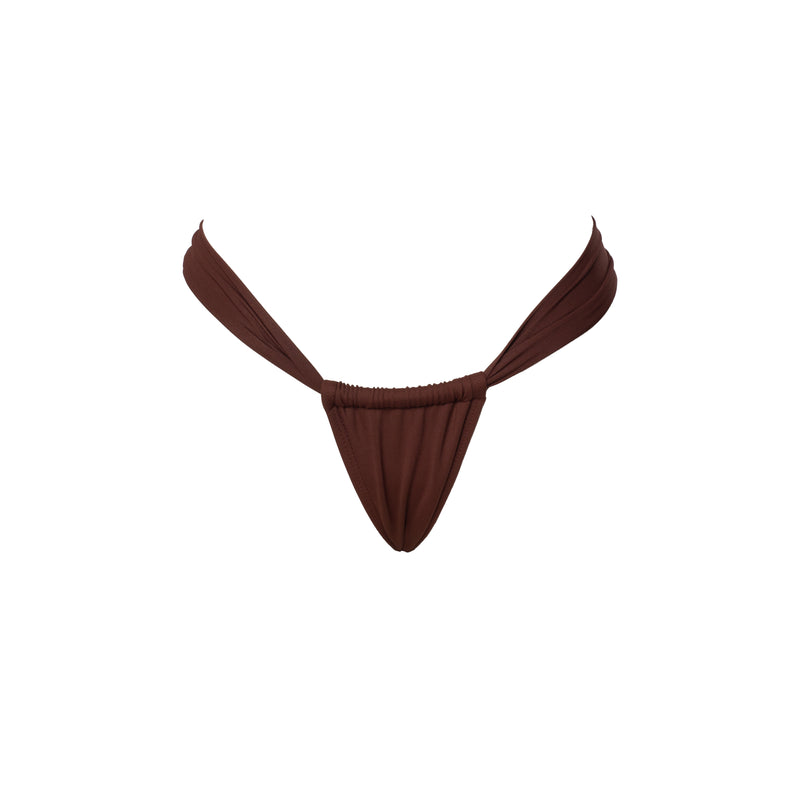 TANGA CORTINA MARRÓN