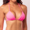TOP TRIANGULO CRISPY ROSA