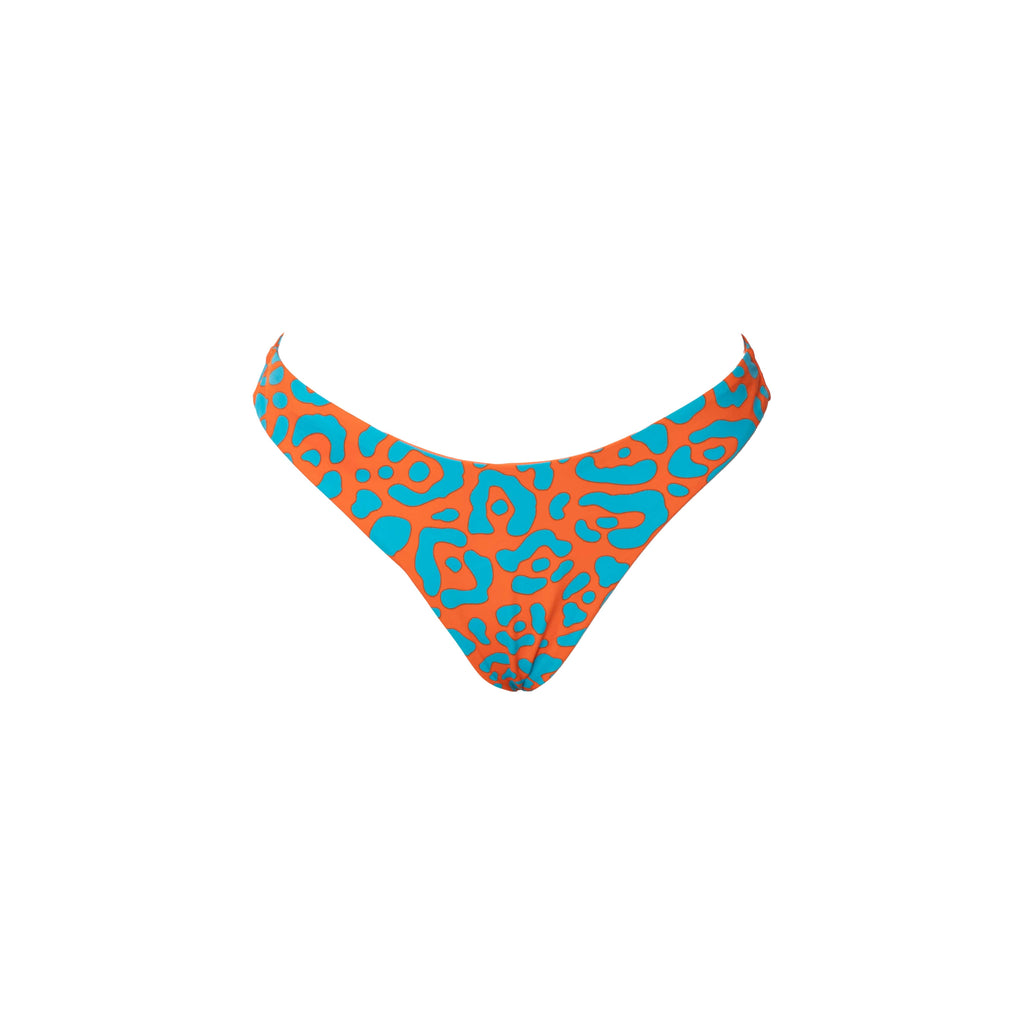 TANGA  AVIADOR LEOPARDO NARANJA CON AZUL