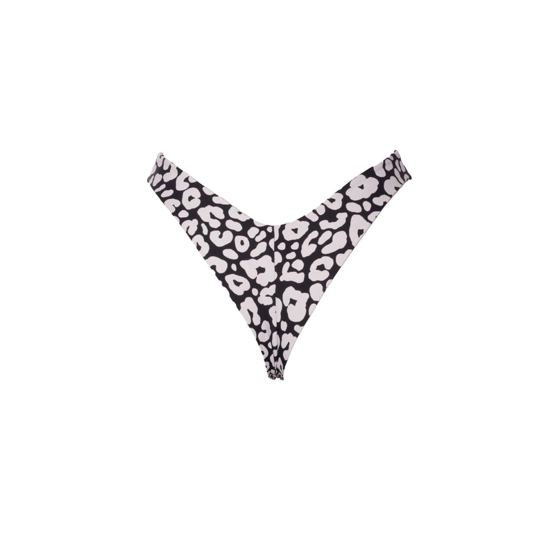 TANGA  AVIADOR LEOPARDO NEGRO CON BLANCO