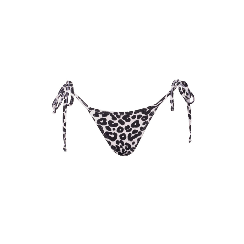 TANGA RIPPLE LEOPARDO BLANCO CON NEGRO