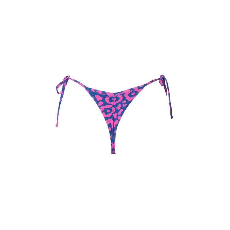TANGA RIPPLE LEOPARDO ROSA CON AZUL