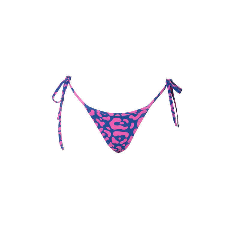 TANGA RIPPLE LEOPARDO ROSA CON AZUL