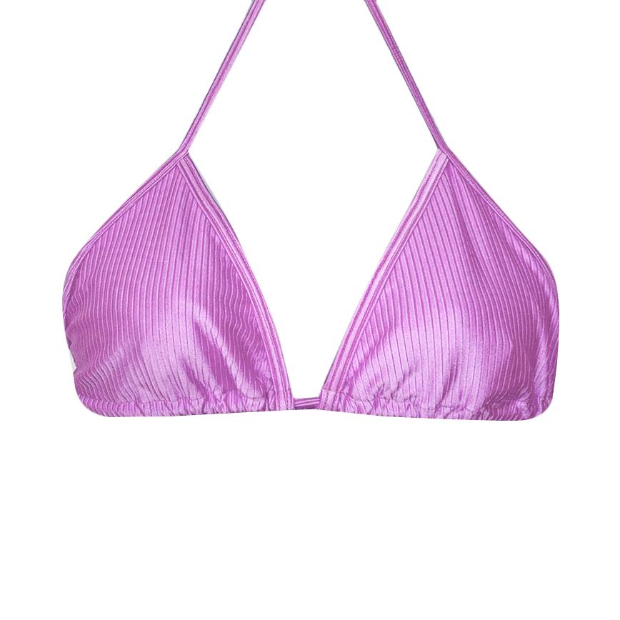 TOP TRIÁNGULO TEXTURIZADO LILÁS