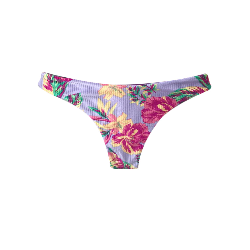 TANGA ASA DELTA FLORAL LILÁS