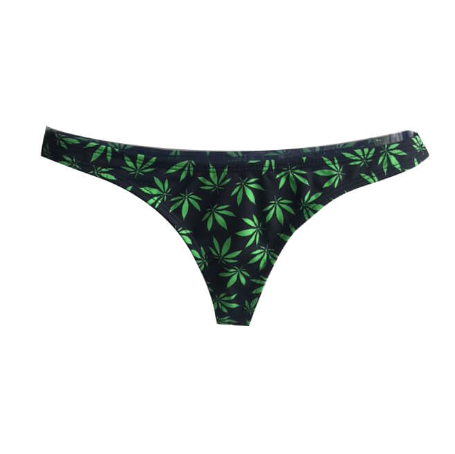 TANGA  ASA DELTA MARIJUANA NEGRO