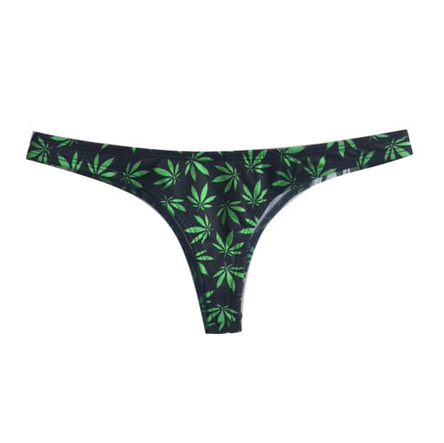 TANGA  ASA DELTA MARIJUANA NEGRO