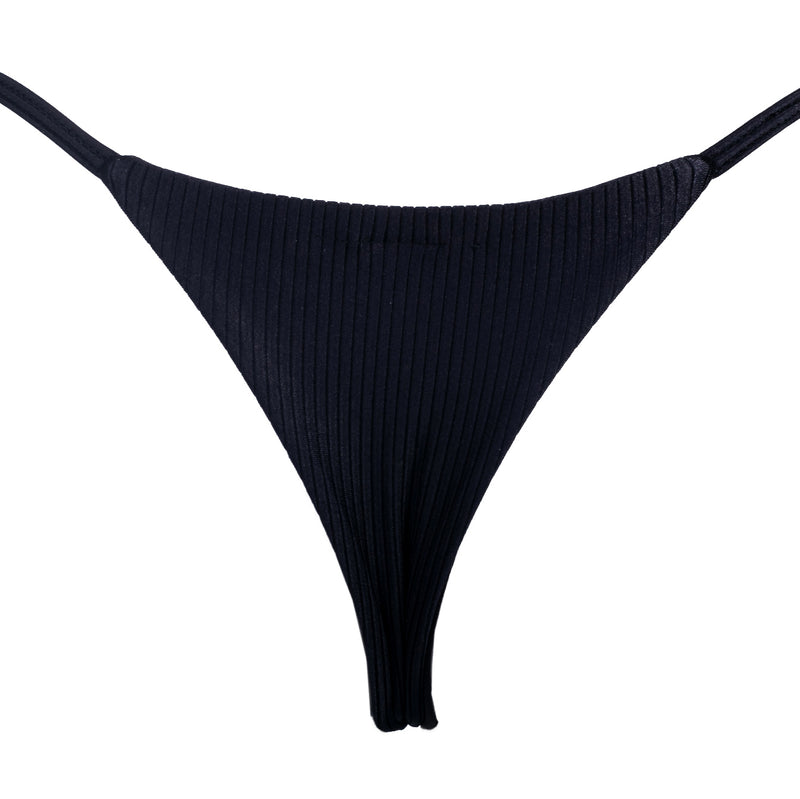 MINI TANGA REGULABLE TEXTURIZADO NEGRO