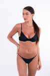 MINI TANGA REGULABLE TEXTURIZADO NEGRO
