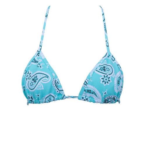 TOP TRIÁNGULO PAISLEY AZUL